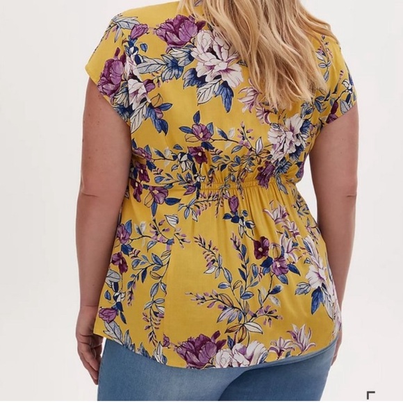 SOLD SOLD Torrid Fit And Flare Challis Button-Front Top - Picture 6 of 6